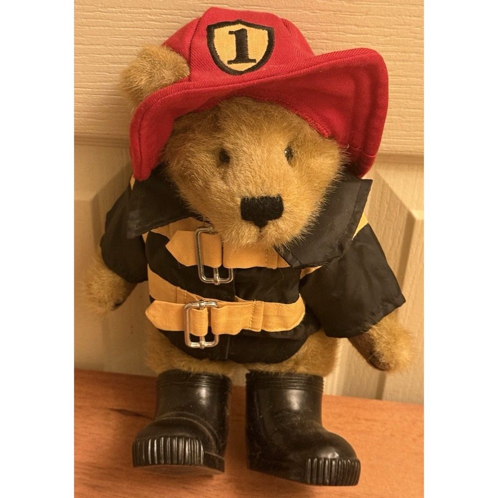Boyds Bear "Buckley The Fireman" Retired 2002 Vintage Plush
